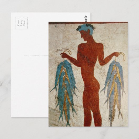 Akrotiri Fisherman Postkarte (Vorne/Hinten)