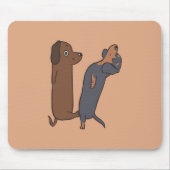 Akroyoga-Dackel | Dackel Lover Gift Mousepad (Vorne)