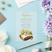 Akryl-Taufe mit Bibel Acryleinladungen (In Situ (Hochzeit))
