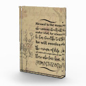 Akrylbiblische Verse Block - James 1:12 ESV (Rechts)