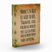Akrylbiblischer Versenblock - Markierung 5:34 Fotoblock (Links)