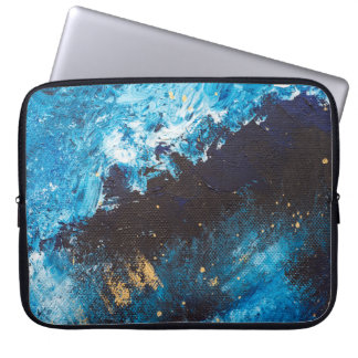 Akrylblau, Sternenhimmel. Laptopschutzhülle