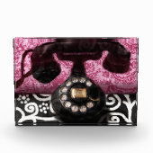 Akrylblock Whimsical Vintag Telefone Art Fotoblock (Vorderseite)