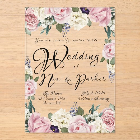 Akryleinladung Acryleinladungen (Vorderseite)