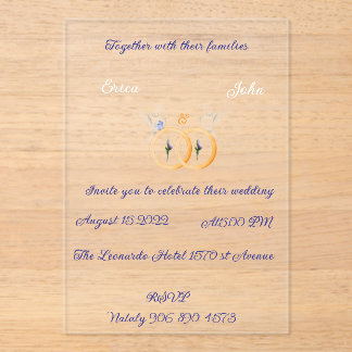 Akryleinladung Acryleinladungen