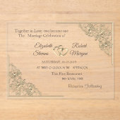 Akryleinladung Acryleinladungen (Vorderseite)