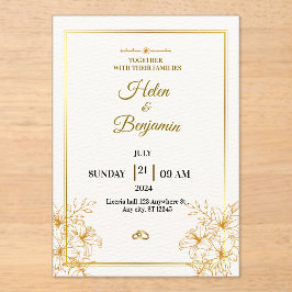 Akryleinladung Acryleinladungen