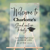 Akryler High School Glitzer Begrüßungszeichen Part Acrylschild (Neutral)