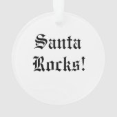 Akryler Ornament mit dem Weihnachtsmann! (Rückseite)