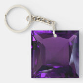 Akryler Schlüsselanhänger Amethyst Square (Vorderseite)