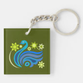 Akryler Schlüsselanhänger mit netter Art (Rückseite)