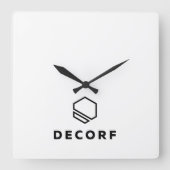 Akryler Wall-Clock-Platz Quadratische Wanduhr (Vorderseite)