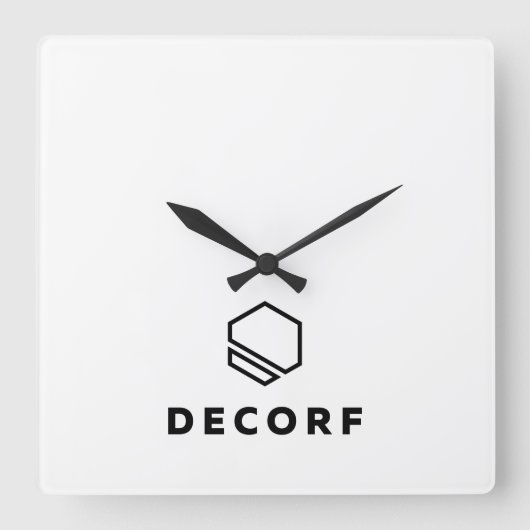 Akryler Wall-Clock-Platz Quadratische Wanduhr (Vorderseite)