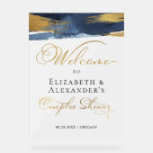 Akryles Begrüßungspaare Duschschilder | Abstrakt Acrylschild (Vorderseite)