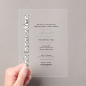 Akryles Clear Tech Innovation Unternehmensereignis Acryleinladungen (Insitu (Handheld))