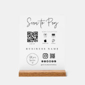 Akryles Handy Payment App Checkout Business-Zeiche Acrylschild (Vorderseite)