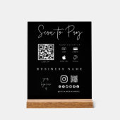 Akryles Handy Payment App Checkout Business-Zeiche Acrylschild (Vorderseite)