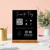 Akryles Handy Payment App Checkout Business-Zeiche Acrylschild (Hochzeit)