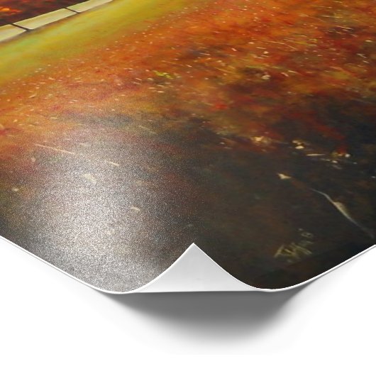 Akryles Herbstgemälde | FOTO (Ecke)