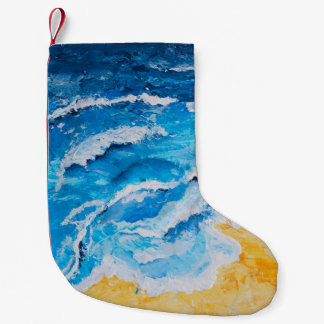 Akryles Meer- und Strandmalerei auf zeichnend Stan Kleiner Weihnachtsstrumpf