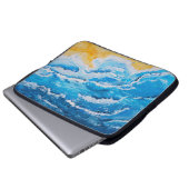 Akryles Meer- und Strandmalerei auf zeichnend Stan Laptopschutzhülle (Vorne Knopf)