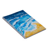 Akryles Meer- und Strandmalerei auf zeichnend Stan Notizblock (Rechte Seite)