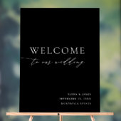 Akryles Schwarz-Weiß-Hochzeitszeichen Acrylschild (Neutral)