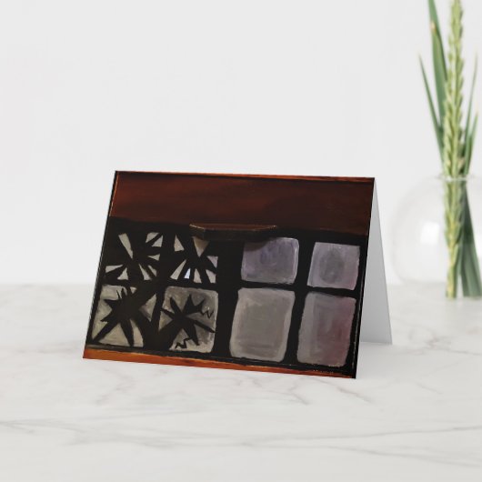 "Akrylhalterung" - Bohrkarte Karte (Vorderseite)