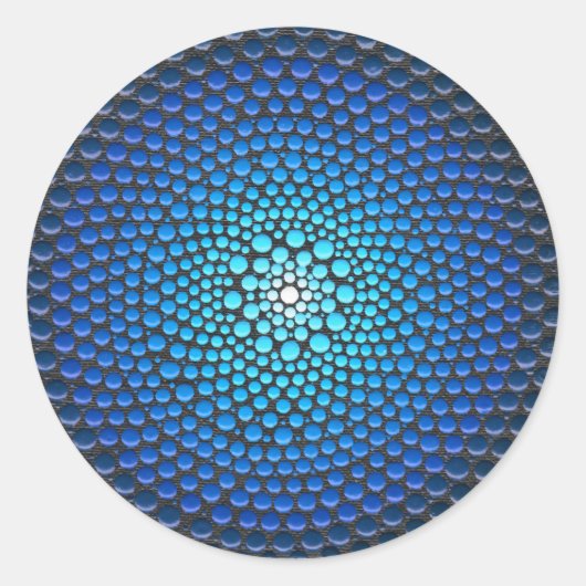 Akrylic Dot Mandala Runder Aufkleber (Vorderseite)