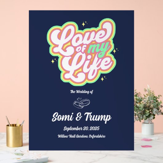 Akryling Acrylschild (Hochzeit)