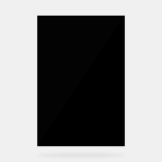 Akryling Acrylschild (Vorderseite)