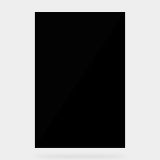 Akryling Acrylschild (Vorderseite)