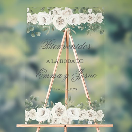 Akrylisches Hochzeitssymbol auf Spanisch Acrylschild (Neutral)