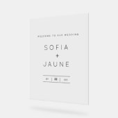 Akrylisches Willkommenszeichen - Elegante Dekorati Acrylschild (Winkel)