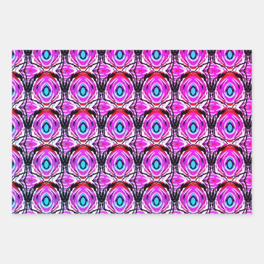 Akrylkunst Moderne Abstrakte Wirble Geschenkpapier Set (Vorderseite 3)