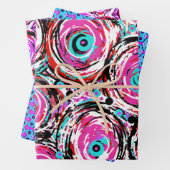 Akrylkunst Moderne Abstrakte Wirble Geschenkpapier Set (Beispiel)