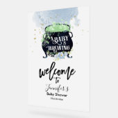 Akryllische Begrüßung | Halloween-Kinderdusche Acrylschild (Winkel)