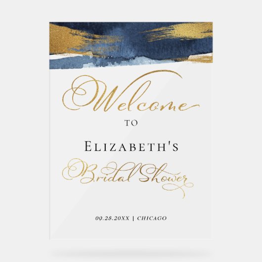 Akryllische Begrüßungsschilder für das Brautparty Acrylschild (Vorderseite)