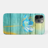 Akryllische Blume auf Holz Case-Mate iPhone Hülle (Rückseite (Horizontal))