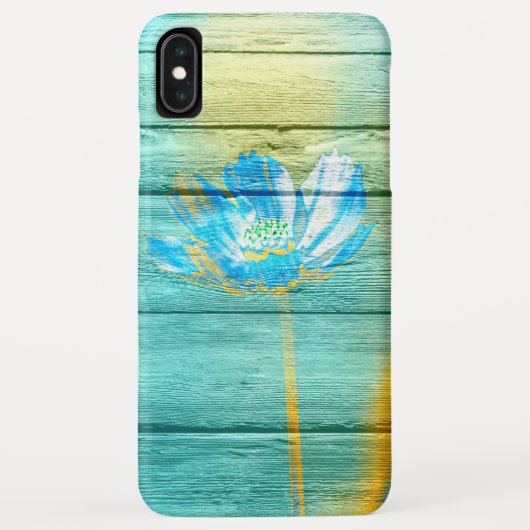 Akryllische Blume auf Holz Case-Mate iPhone Hülle (Rückseite)