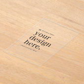 Akryllische Einladung zum Design Upload 5" x 7" (Ablage )