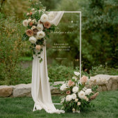 Akryllische Elegant Vintage Wedding Willkommenszei Acrylschild