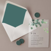 Akryllische Hochzeit Einladungen Eukalyptus