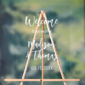 Akryllische Hochzeitszeichen | Begrüßungszeichen Acrylschild (Neutral)