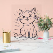 Akryllische Katzengestaltung Acrylschild (Hochzeit)