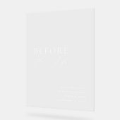 Akryllische Probe Begrüßungszeichen Acrylschild (Winkel)