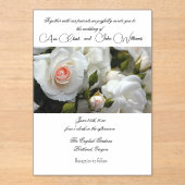 Akryllische Rose zum Hochzeitsfeiern Acryleinladungen (Vorderseite)