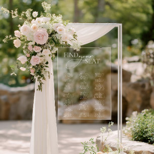 Akryllische Signatur, einfache moderne Hochzeitssi Acrylschild