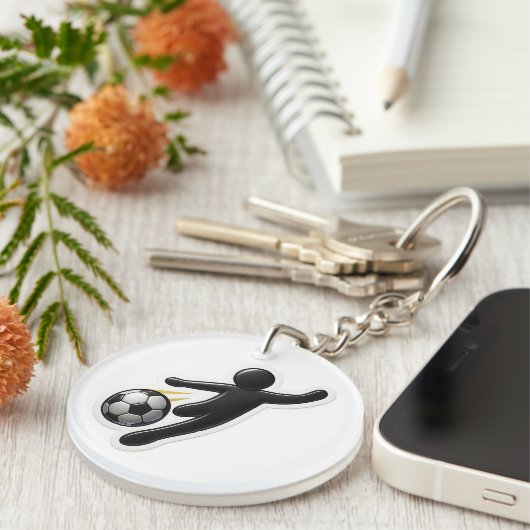 Akryllischer Schlüsselanhänger - Fußballdesign (Vorderseite rechts)