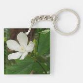 Akryllischer Schlüsselanhänger mit schöner Blume (Rückseite)